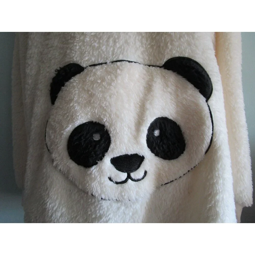 Panda Lounge Sleep Sherpa Hoodie Ears Pouch Pocket Debenhams Ladies 16 GUC - Picture 5 of 16